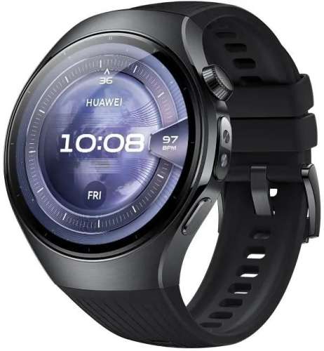 Смарт-часы Huawei Watch 5 Rates-L19F,  46мм,  1.5",  черный/черный [55020evn]